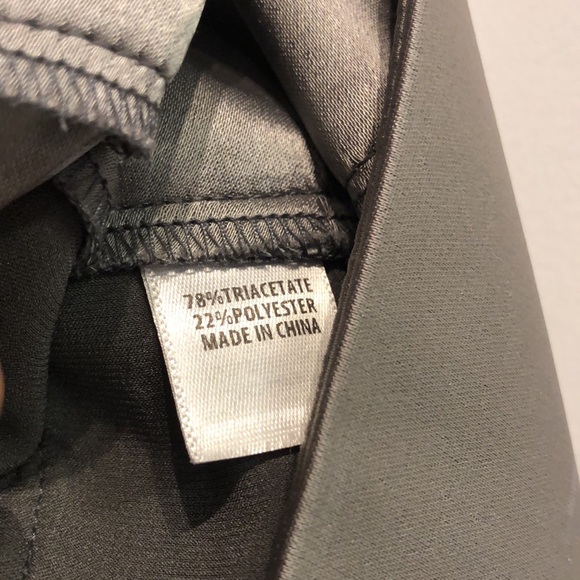 St. John Grey Liquid Satin Trousers - Picture 10 of 10